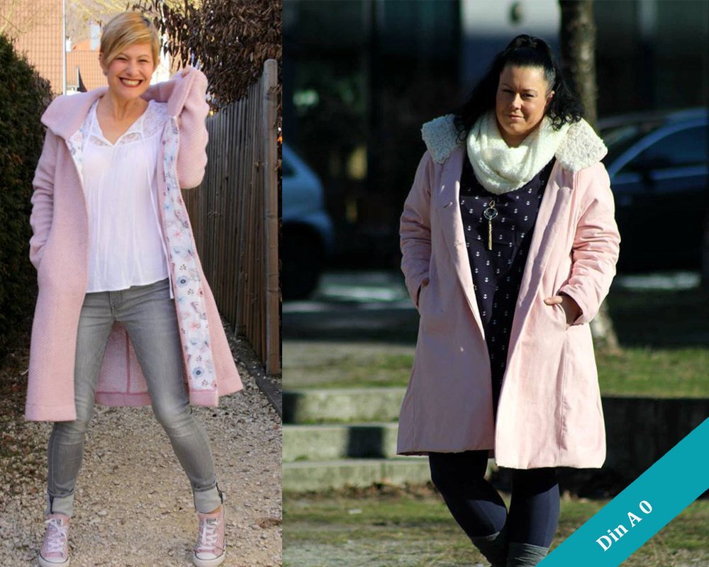 Mantelschnittmuster Ivey in den Größen von 32 - 56