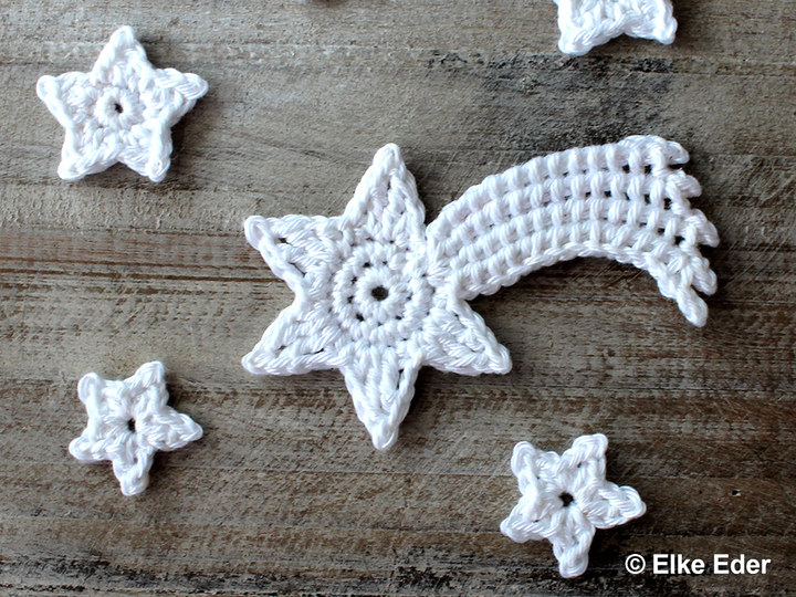 4 Motifs in Economy Set (Christmas 2) - Stars, Wings, Bells, Garland