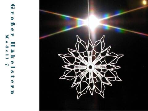 Anleitung großer Häkelstern-Modell 7