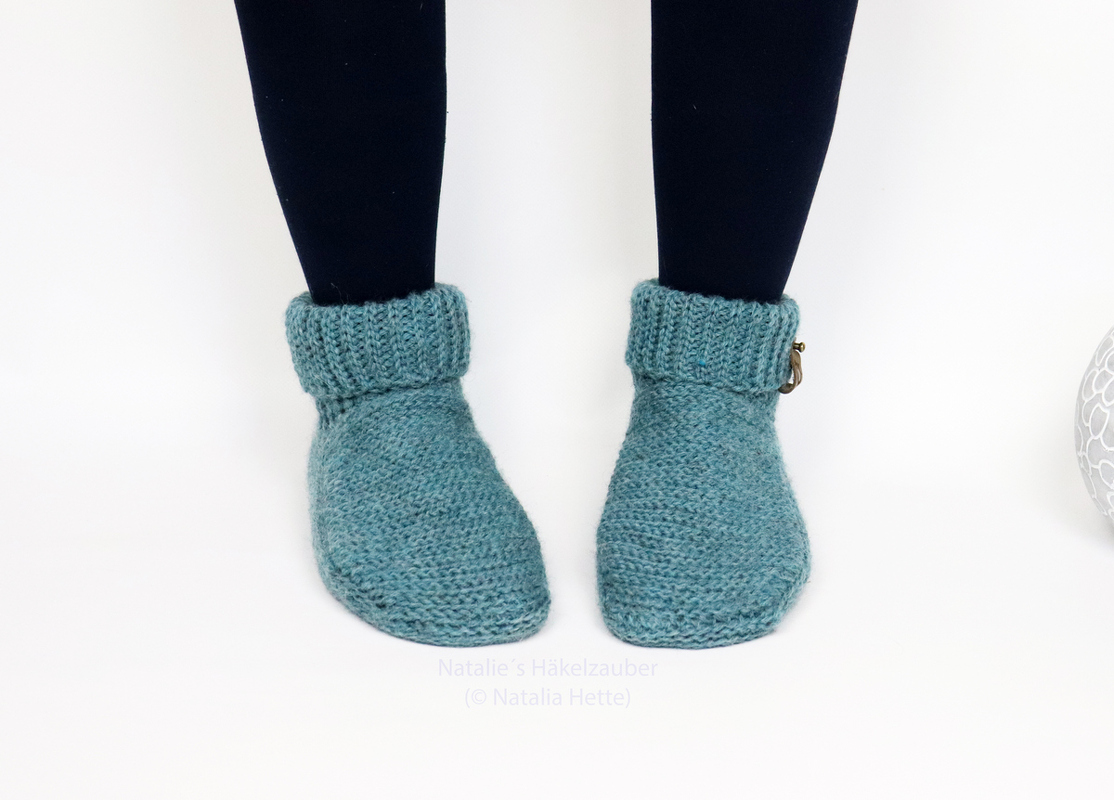 warme Haussocken "Calm" (Gr. 35-46, stricklook)