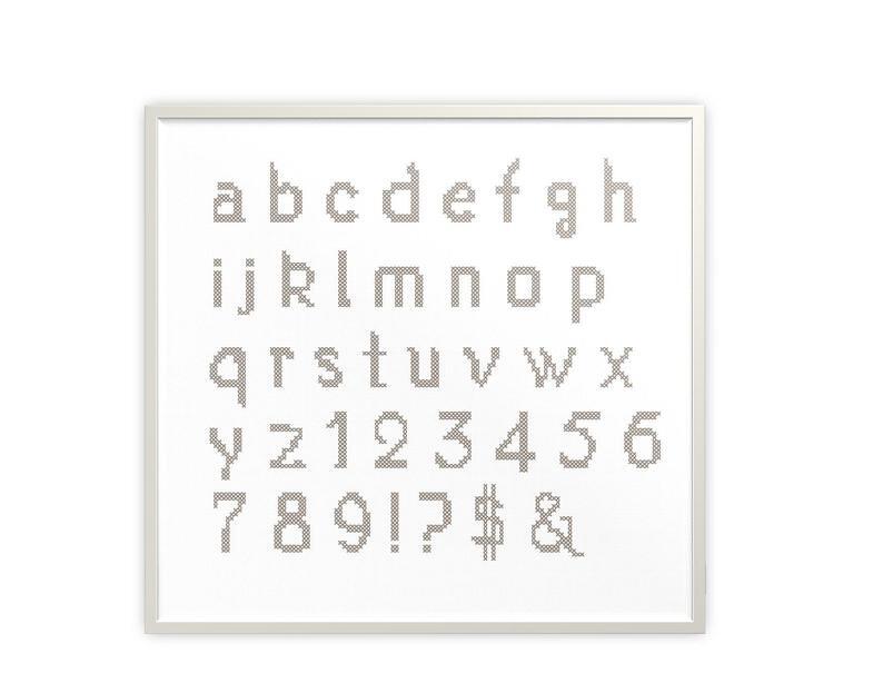 Alphabet cross stitch