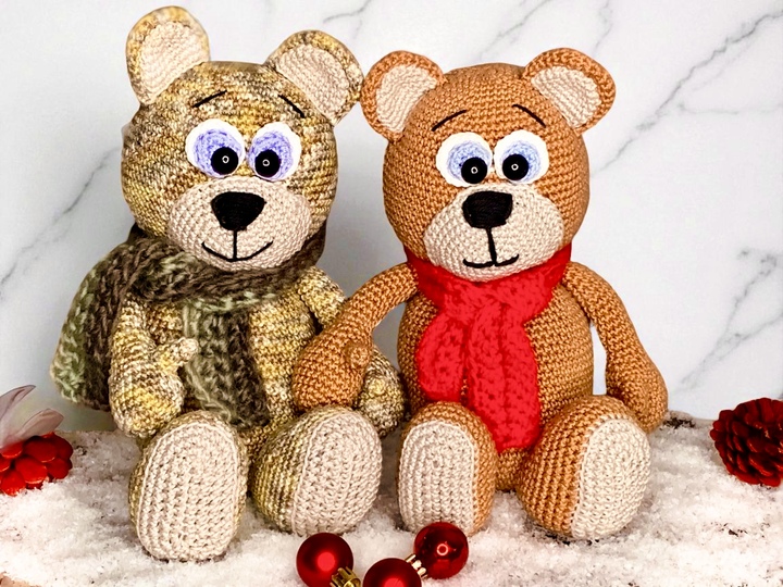 Süße Kuschelbären - Häkelanleitung