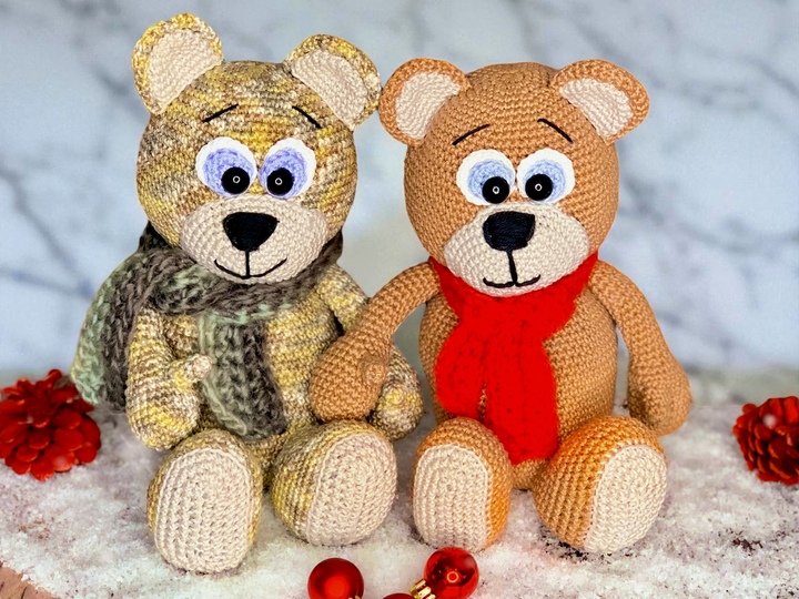 Süße Kuschelbären - Häkelanleitung