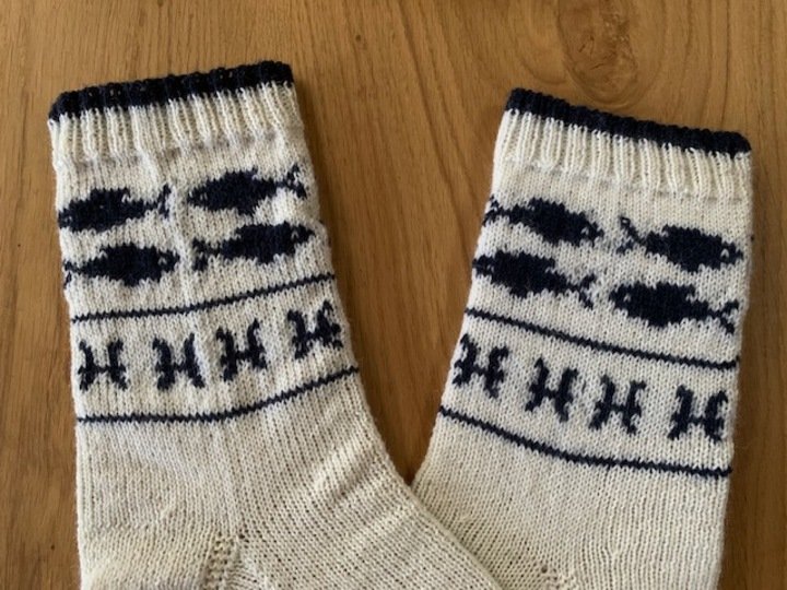 Sternzeichen Socken - Der Fisch