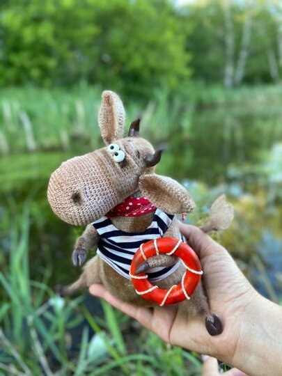 287DE Häkelanleitung Amigurumi Kuh und Bulle - PDF Ogol CP