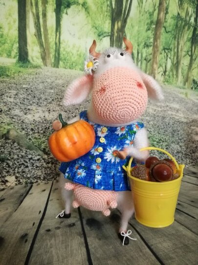 287DE Häkelanleitung Amigurumi Kuh und Bulle - PDF Ogol CP