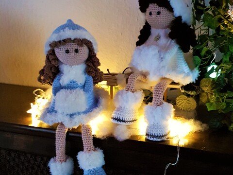 Häkelanleitung Kantenhocker Winter Kind Eni