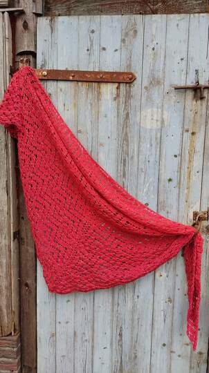 Tuch Melody häkeln Häkeltuch Dreickstuch Schultertuch