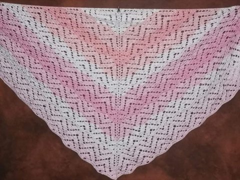 Tuch Melody häkeln Häkeltuch Dreickstuch Schultertuch