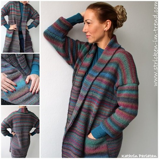 Strickanleitung für Kuschelweste OVERSIZE | Strickweste SoftDream #2