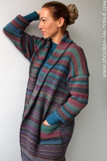 Strickanleitung für Kuschelweste OVERSIZE | Strickweste SoftDream #2