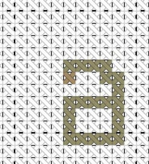 Baby birth announcement, cross stitch