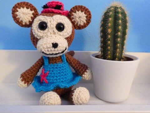Häkelanleitung Äffchen "Linda"