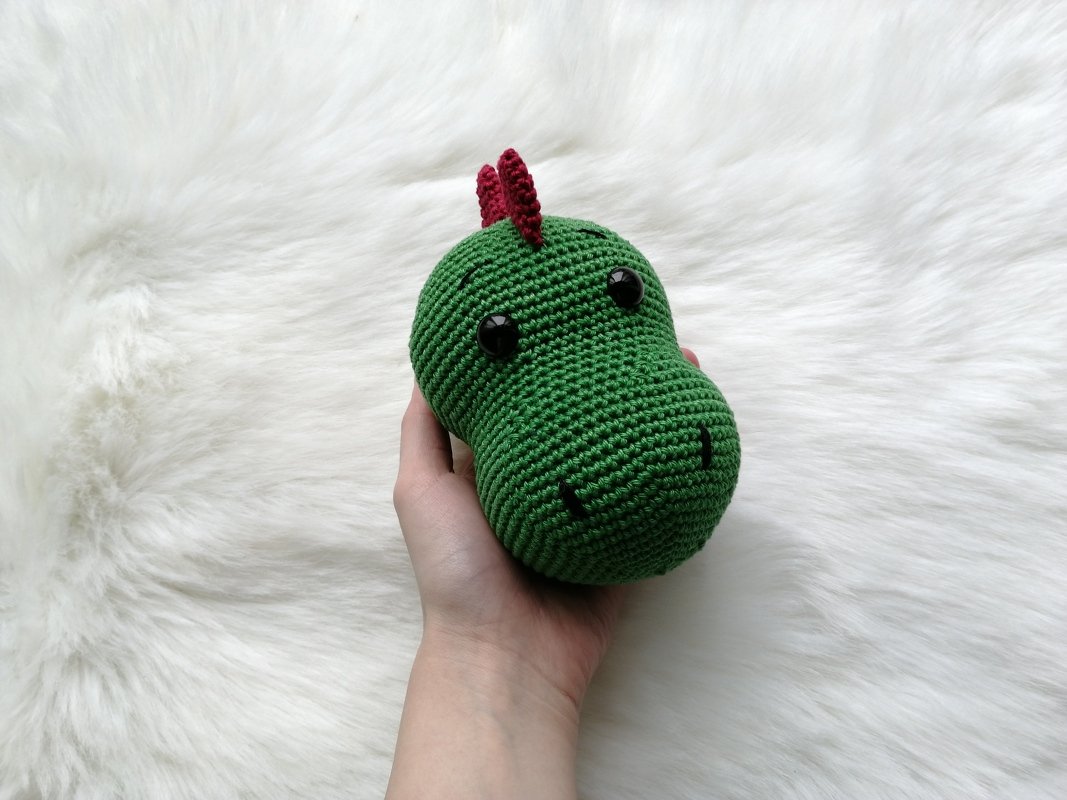 Häkelanleitung Dino Spieluhr, Babyspielzeug häkeln - Bild 2