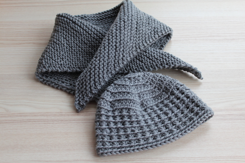 „Roman&Julia“ Babymütze & Dreiecktuch PDF-Anleitung