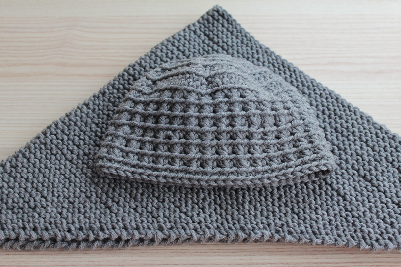 „Roman&Julia“ Babymütze & Dreiecktuch PDF-Anleitung