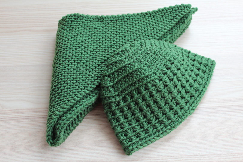 „Roman&Julia“ Babymütze & Dreiecktuch PDF-Anleitung