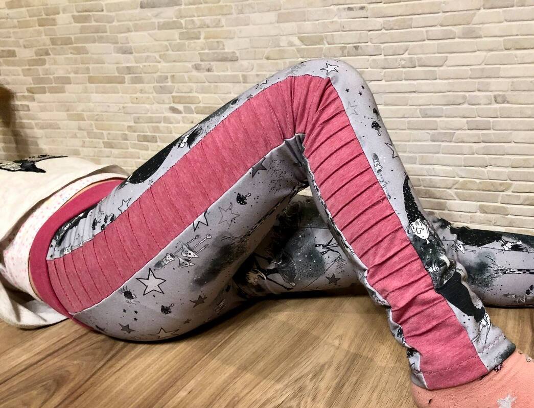 Leggins Fiona mit Seitenstreifen Gr. 104 - 170 - Bild 2