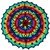 Mandala *SternenBlumE - Regenbogen* overlay crochet - Mehrlagen Technik