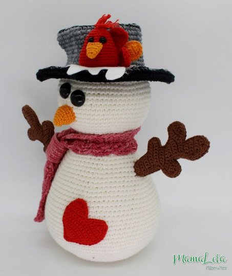Schneemann COLDI - Häkelanleitung