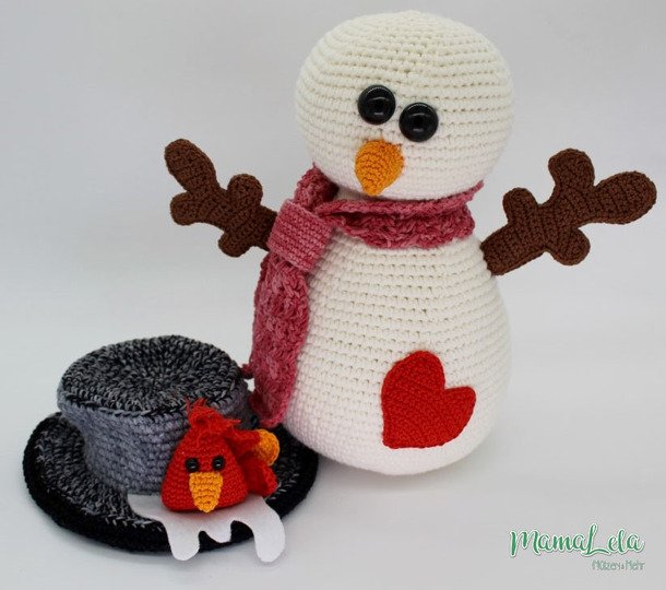 Schneemann COLDI - Häkelanleitung