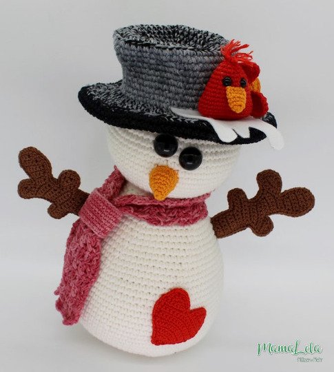 Schneemann COLDI - Häkelanleitung
