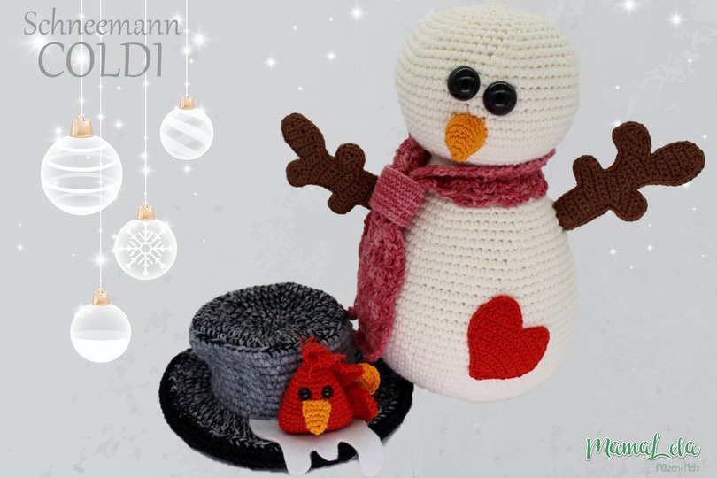 Schneemann COLDI - Häkelanleitung