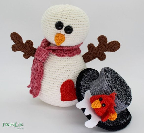 Schneemann COLDI - Häkelanleitung