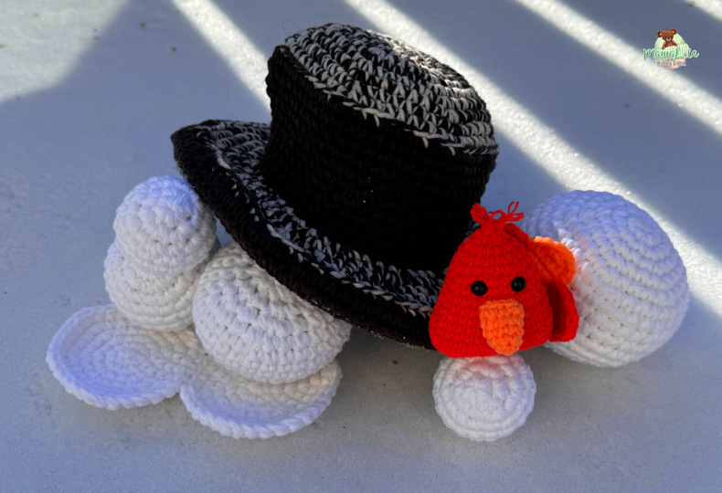 Schneemann COLDI - Häkelanleitung