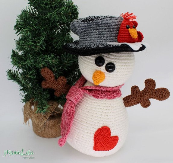 Schneemann COLDI - Häkelanleitung