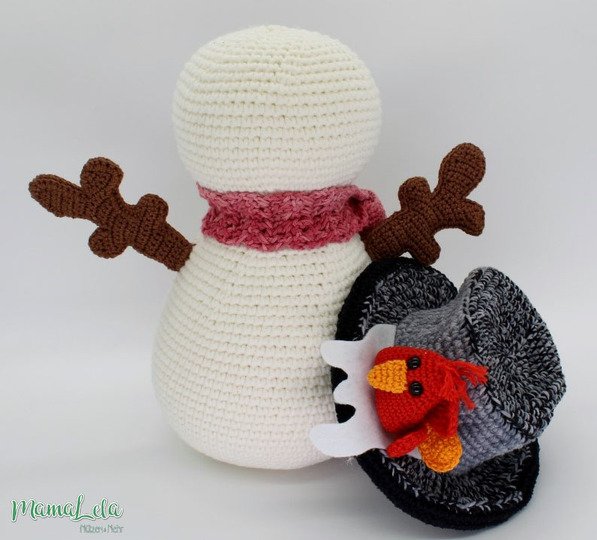 Schneemann COLDI - Häkelanleitung