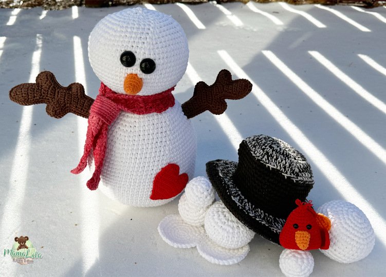 Schneemann COLDI - Häkelanleitung