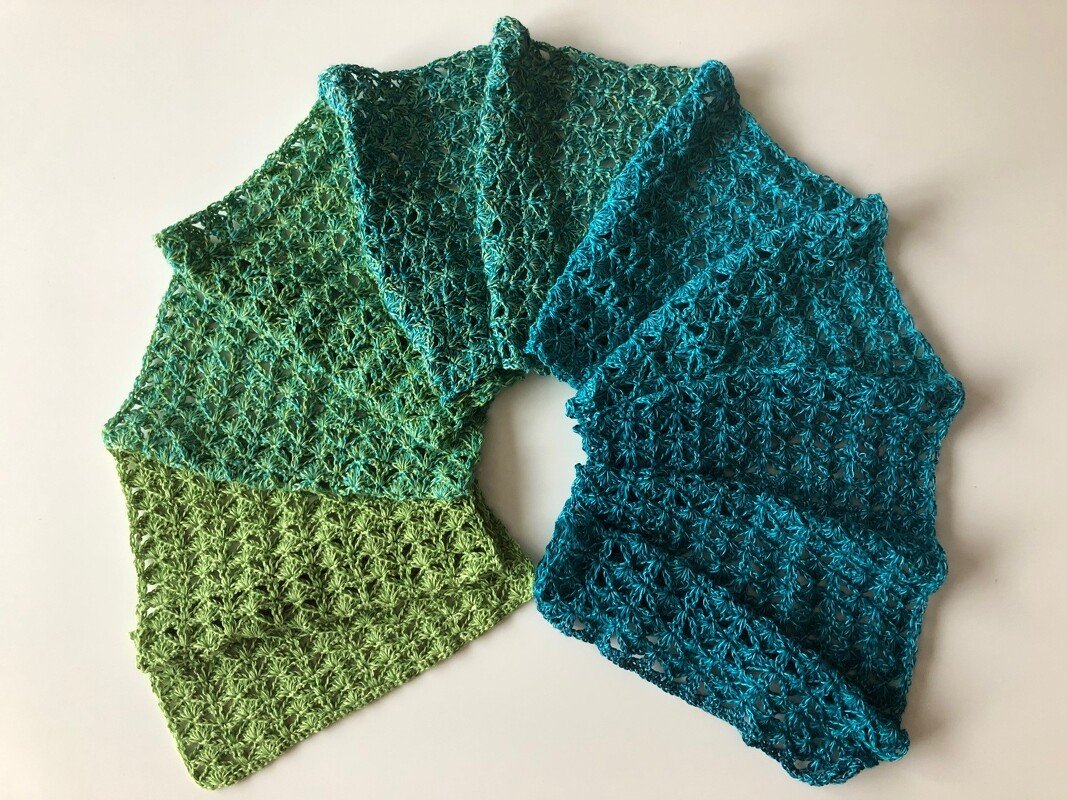 Pretty Peacock - Häkelanleitung Schal im Pfauenmuster *anfängertauglich* - Bild 8