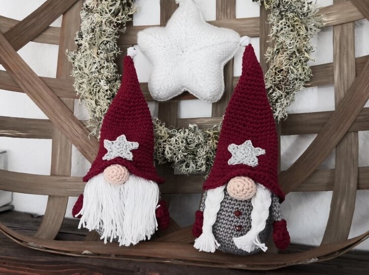 Gnome Couple Crochet Pattern – Amigurumi Gnome, English & German