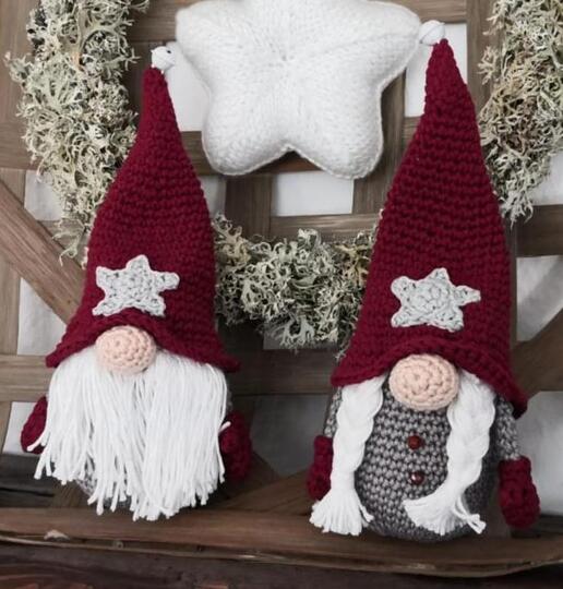Gnome Couple Crochet Pattern – Amigurumi Gnome, English & German