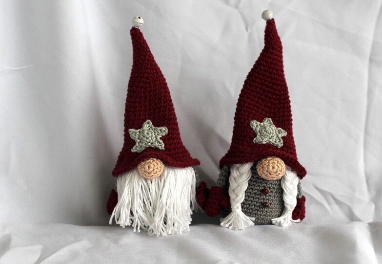 Gnome Couple Crochet Pattern – Amigurumi Gnome, English & German