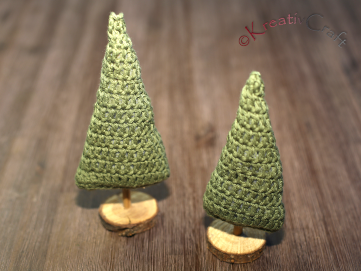 Dezenter Tannenbaum in verschiedenen Größen - Häkelanleitung