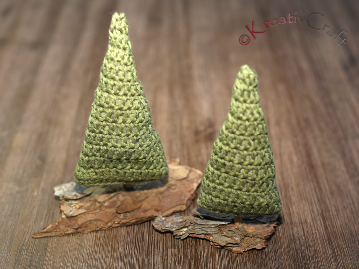 Dezenter Tannenbaum in verschiedenen Größen - Häkelanleitung