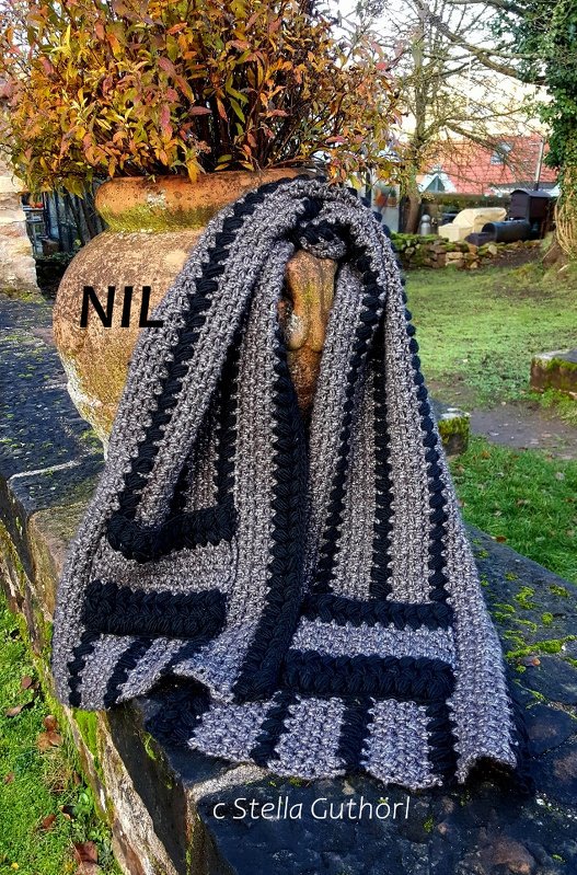 "NIL" Taschenschal Häkelanleitung - Bild 3