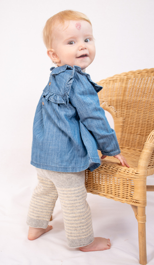 Strickanleitung Ringelleggings Charlie (Gr. 50 - 80)