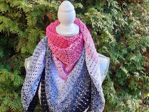 Dreieckstuch "peaceful" Häkelanleitung