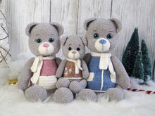Häkelanleitung Bärchen-Familie