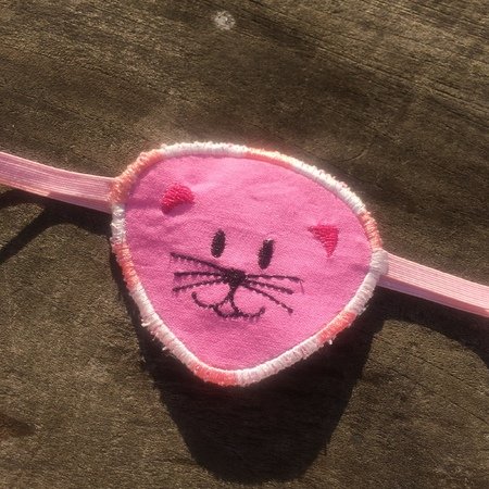 Augenklappe Katze Stickdatei ITH 10x10 cm Pirat Auge