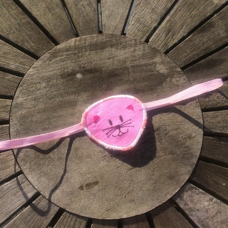 Augenklappe Katze Stickdatei ITH 10x10 cm Pirat Auge