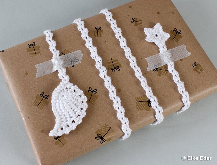 Lesezeichen / Geschenkband / Schlüsselanhänger "Flügel mit Stern"