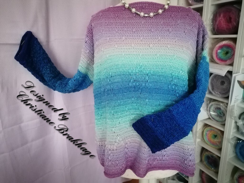 Anleitung "Winterzauber" Oversize Pullover - Bild 2