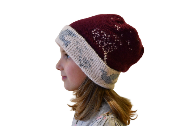 Strickanleitung Wende-Beanie "Zauberwiese" - in Doubleface - Bild 2