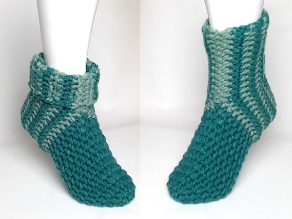 Speedy-Socks - die Häkelsocke, Größe kann leicht angepasst werden