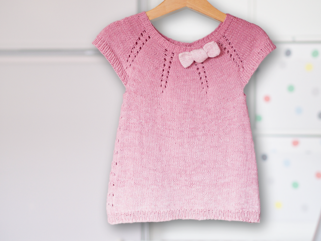 Knitting Pattern JETTE - Circular Joke Dress | Babies + Girls | 6 Sizes