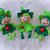 crochet pattern keychain shamrock lucky charm clover
